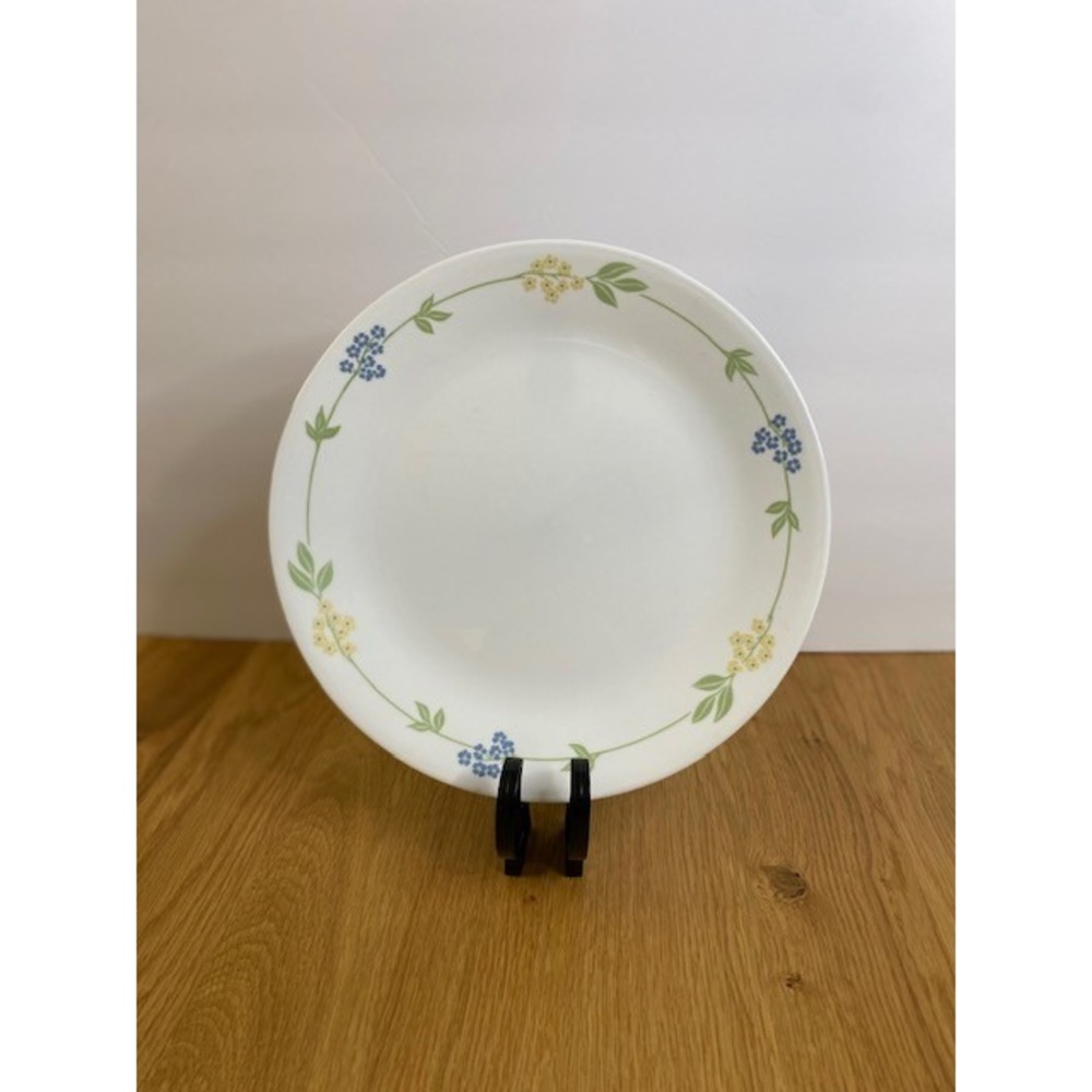 Corelle Dinner Plate Secret Garden 10.25" Blue Yellow Floral Corning USA
